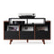NorStone Oslo 1200 - Platenspeler audio meubel - 3 platenbakken - Walnoot