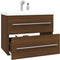 vidaXL - Wastafelkast - 60x38,5x48 - cm - bewerkt - hout - bruin - eikenkleur
