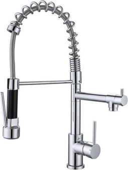 OCEANIC Keukenmengkraan - 360 ∞ draaibaar - 2 jets - Met uittrekbare vuistdouche