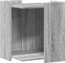 vidaXL - Kattenbakkast - 42x42x51 - cm - bewerkt - hout - grijs - sonoma - eikenkleur