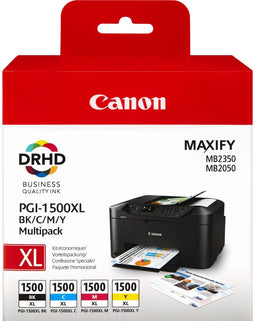 Canon PGI-1500XL - Inktcartridge - Cyaan Magenta Geel Zwart