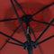 vidaXL - Parasol - 200x224 - cm - aluminium - terracotta