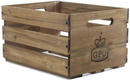 GPO CASSA - Houten krat voor opbergen LP’s