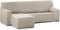 Hoes voor chaise longue met korte armleuning links Eysa ROC Wit 120 x 120 x 360 cm