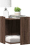 vidaXL - Kattenbakkast - 42x42x51 - cm - bewerkt - hout - bruin - eikenkleurig