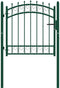 vidaXL - Poort - met - speerpunten - 100x100 - cm - staal - groen