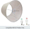 LgowithU AC884 - Lampenkap - 30 cm breed x 20 cm hoog - Linnen zwart/beige