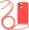 Lunso - Backcover hoes met koord - Geschikt voor iPhone 11 Pro Max - Rood