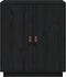 vidaXL - Dressoir - 65,5x40x75 - cm - massief - grenenhout - zwart