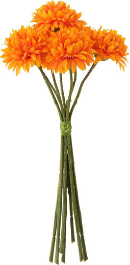 J-Line boeket Ball Mum - kunststof - oranje