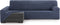 Hoes voor chaise longue met lange armleuning links Eysa THOR Blauw 170 x 110 x 310 cm
