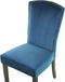 PISECO - Eetkamerstoel - Blauw - Fluweel