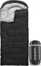 Vertrex Peak Comfort Mummy Slaapzak Extra Warm - Kamperen - Tot 5 graden Celsius - Zwart