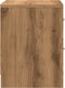 vidaXL - Nachtkastjes - 2 - st - 40x30x40 - cm - bewerkt - hout - artisanaal - eiken