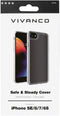 Vivanco Safe and Steady - Backcover iPhone SE (2.Gen) iPhone 8 iPhone 7 iPhone 6s - Krasbestendig Schokbestendig - Transparant