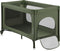 Lionelo Jasmin Easy Fold Reisbedje - Opvouwbaar in seconden - 2 Hoogtes Matras T25 - Zijdeur met Rits - Groene