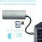 PEPPER JOBS TCH-4 - 4-in-1 USB-C Hub - 4K HDMI USB-A SD/TF kaartlezer - Grijs