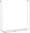 vidaXL - Haardhoutrek - met - regenhoes - 150x25x150 - cm - gegalvaniseerd - staal