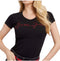 Guess Amilie Tee - Dames T-Shirt V-hals - Merknaam in het rood - Zwart (2022)
