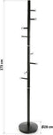 Kapstok Ruan (28 x 173 x 28 cm)