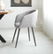 Vince Design Boden - Eetkamerstoel - Lichtgrijs - 55x55x78 cm
