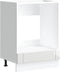 vidaXL - Ovenkast - Lucca - bewerkt - hout - hoogglans - wit