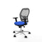 Piqueras y Crespo 2D086N0 - Bureaustoel - Verstelbare hoogte met armleuning - Blauw