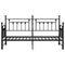 vidaXL - Ligbed - Frame - met - Lade - Zwart - 75x190 - cm - Staal