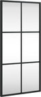vidaXL - Wandspiegel - rechthoekig - 30x60 - cm - ijzer - zwart