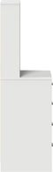 vidaXL - Highboard - Wit - 40x41x135 - cm - Gelaagd - Hout