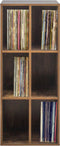 Lp platen opbergkast - opbergen lp vinyl platen - boekenkast - bruin