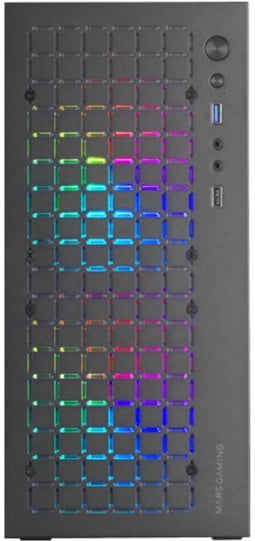 Mars Gaming MC-CORE - Micro-ATX Mini-ITX Behuizing - Gehard glas - Zwart