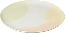 J-Line bord Punt - porselein - mix - large - 6 stuks