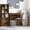 vidaXL - Bureau - van - Gerookt - Eiken - 70x50x76 - cm - in - Gelaagd - Hout