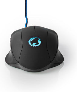 Gaming Muis - Bedraad - 800 / 1200 / 1600 dpi - Instelbare DPI - Aantal knoppen: 6 - Rechtshandig - 1.50 m - LED