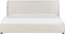 LAVAUR - Bed met opbergruimte - Off-white - 180 x 200 cm - Bouclé
