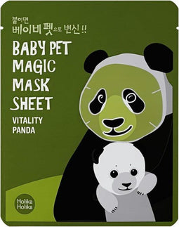 Holika Holika - Baby Pet Magic Mask Sheet Vitality Panda witaminowa maseczka pielęgnacyjna do twarzy na bawełnianej płachcie
