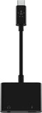 Belkin F7U080btBLK - USB-C Audio + Charge Adapter - 3,5 mm Jack - Zwart