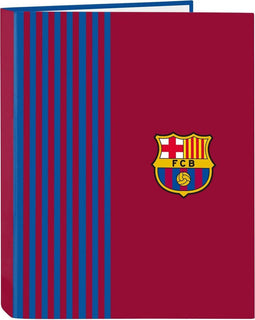 Ringmap F.C. Barcelona M067 Kastanjebruin Marineblauw A4 26.5 x 33 x 4 cm