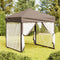vidaXL - Partytent - inklapbaar - met - zijwanden - 2x2 - m - wit