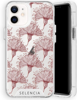 Selencia Hoesje Geschikt voor iPhone 12 Mini Hoesje - Selencia Zarya Fashion Extra Beschermende Backcover - rood