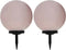 vidaXL LED-solarlampen rond 30 cm RGB 2 st