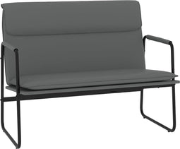 vidaXL - Bankje - 100x64x80 - cm - kunstleer - grijs