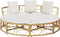 vidaXL - Loungebed - voor - buiten - zonder - luifel - poly - rattan