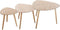 Set van 3 tafels Atmosphera Mileo Natuurlijk