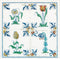 Thea Gouverneur - Borduurpakket met telpatroon - 485A - Voorgesorteerde DMC Garens - Delfts Blauwe Tegels Bloemen - Aida - 28 cm x 28 cm - DIY Kit