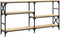 vidaXL - Wandtafel - 150x29x76,5 - cm - bewerkt - hout - sonoma - eikenkleurig