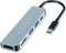 Conceptronic DONN02G - USB Hub - 4 poorten HDMI USB-C USB 3.2 - Aluminium