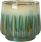 Ter Steege Bloempot Groen-Crème D 18 cm H 16 cm