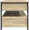 vidaXL - Salontafel - 85x50x50 - cm - bewerkt - hout - en - metaal - sonoma - eikenkleur